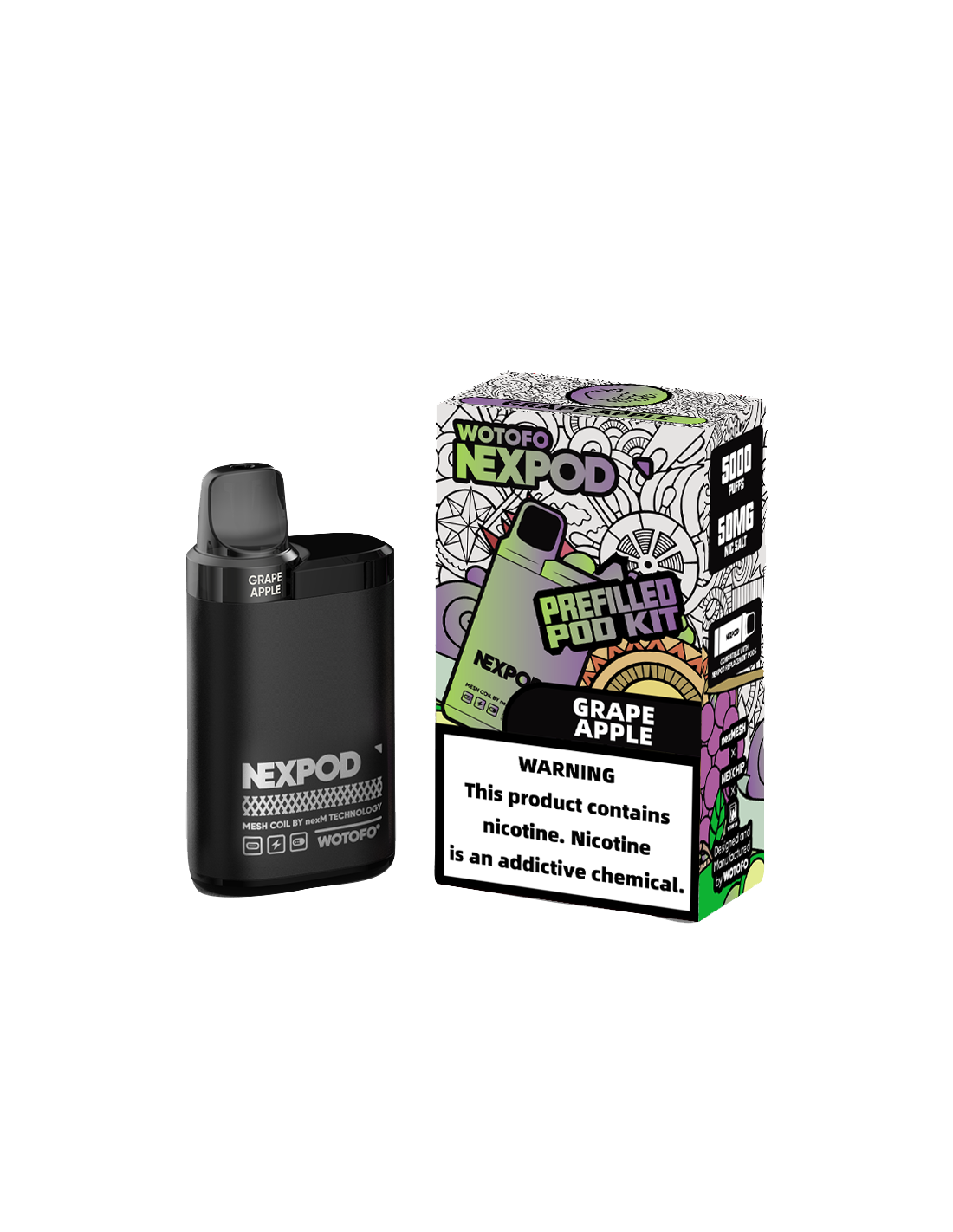 Nexpod Kit Grape Apple 5000 Puffs