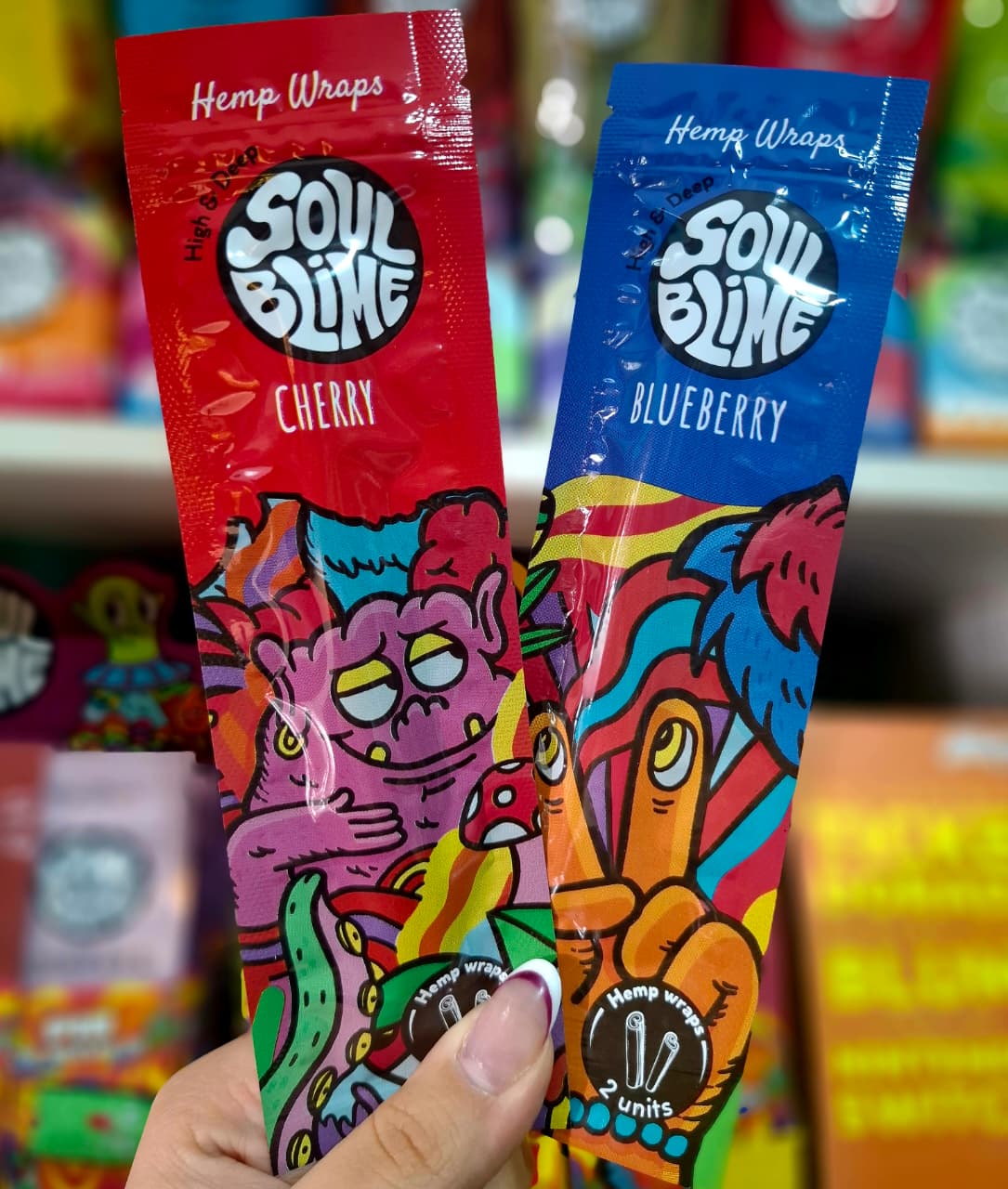 Hemp Wraps Soulblime Berry Crush – Blueberry & Cherry