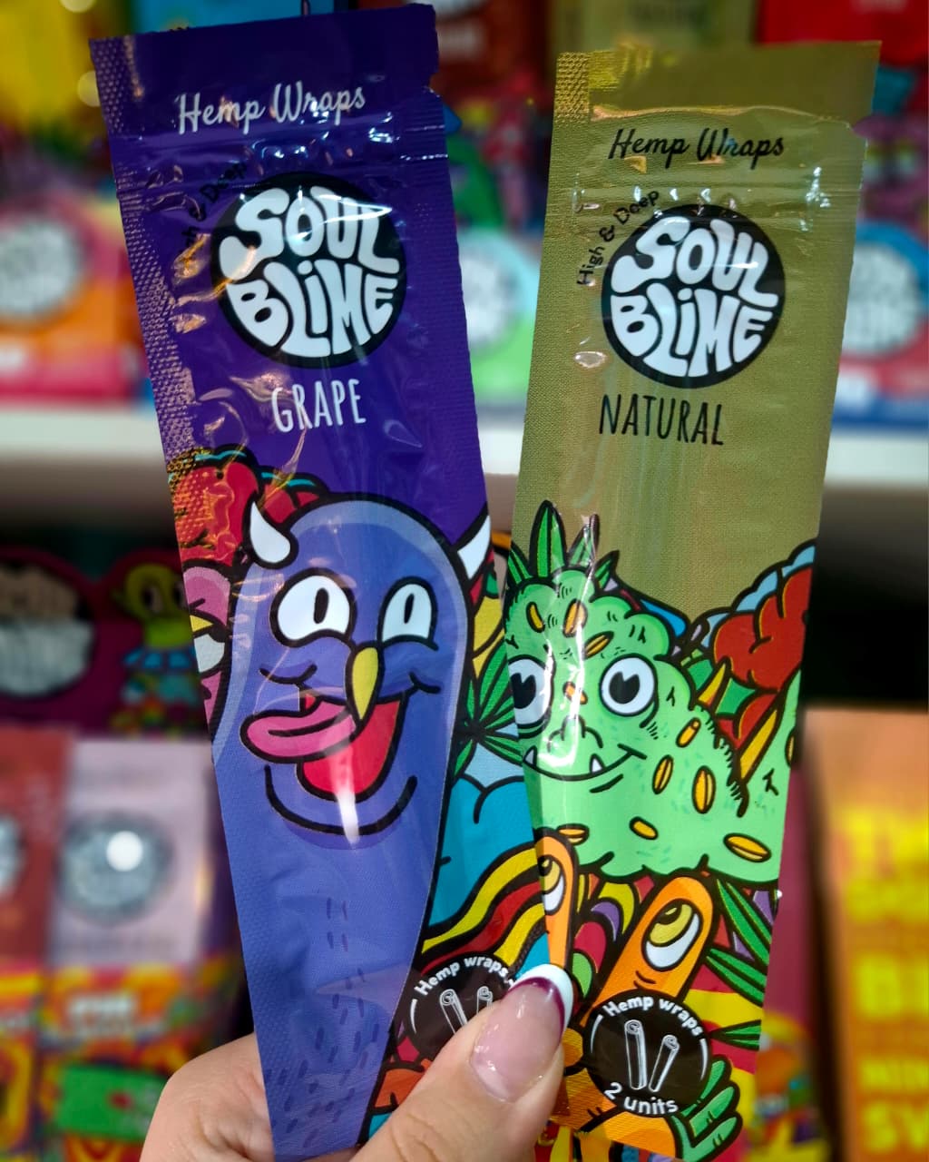 Hemp Wraps Soulblime Favorites - Natural & Grape