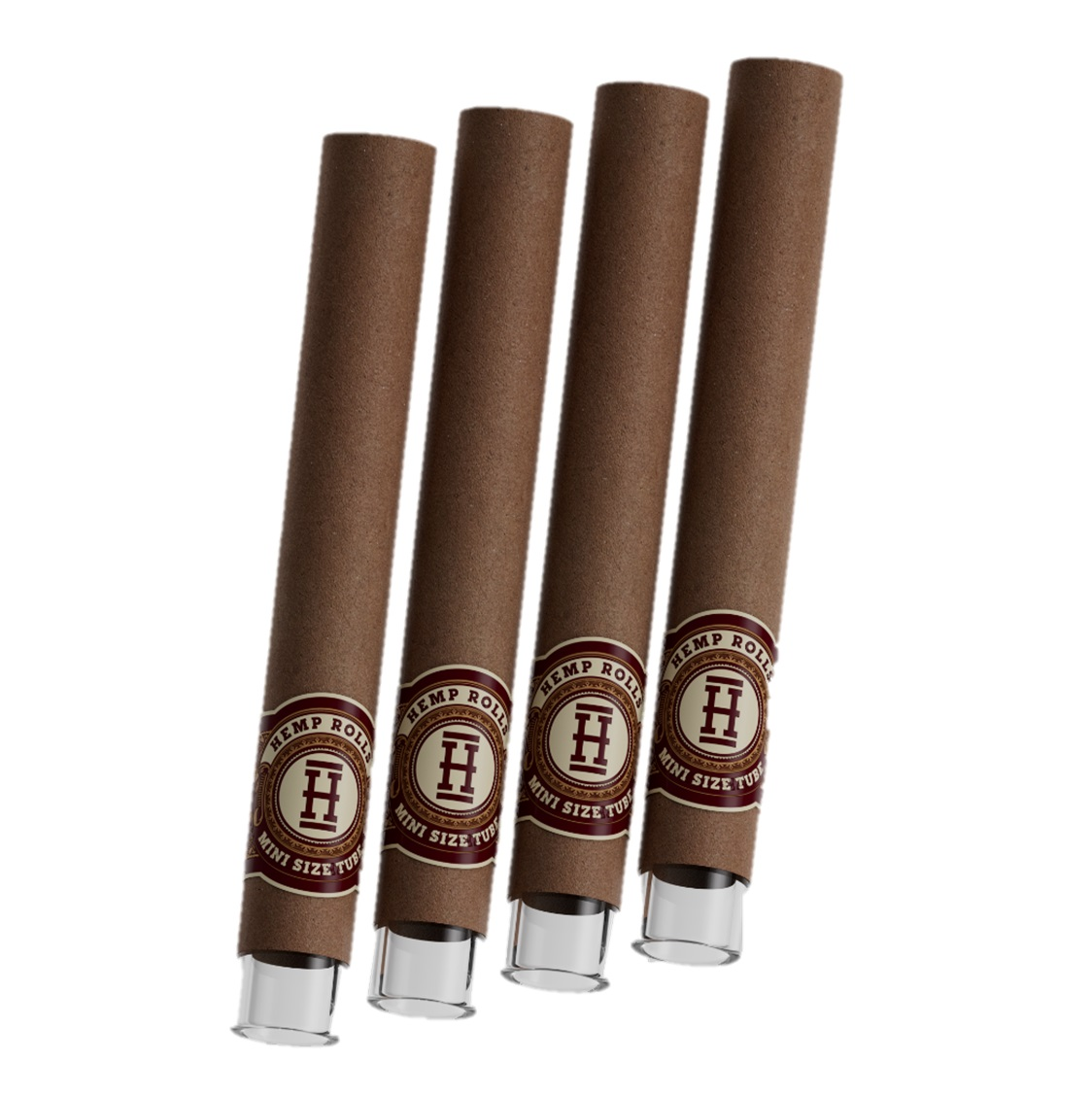 Hemper Mini Rolls Pre-Rolados + Boquilla de Vidrio x4 | Sabor Dulce