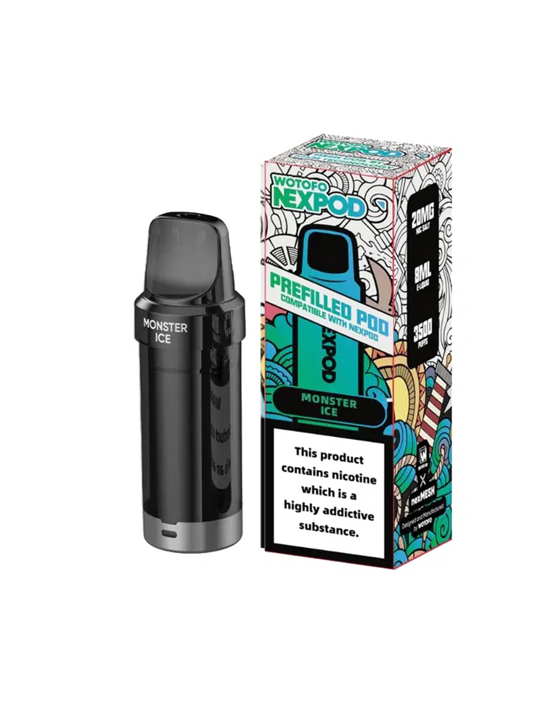 Recarga Nexpod Monster Ice 5000 Puffs