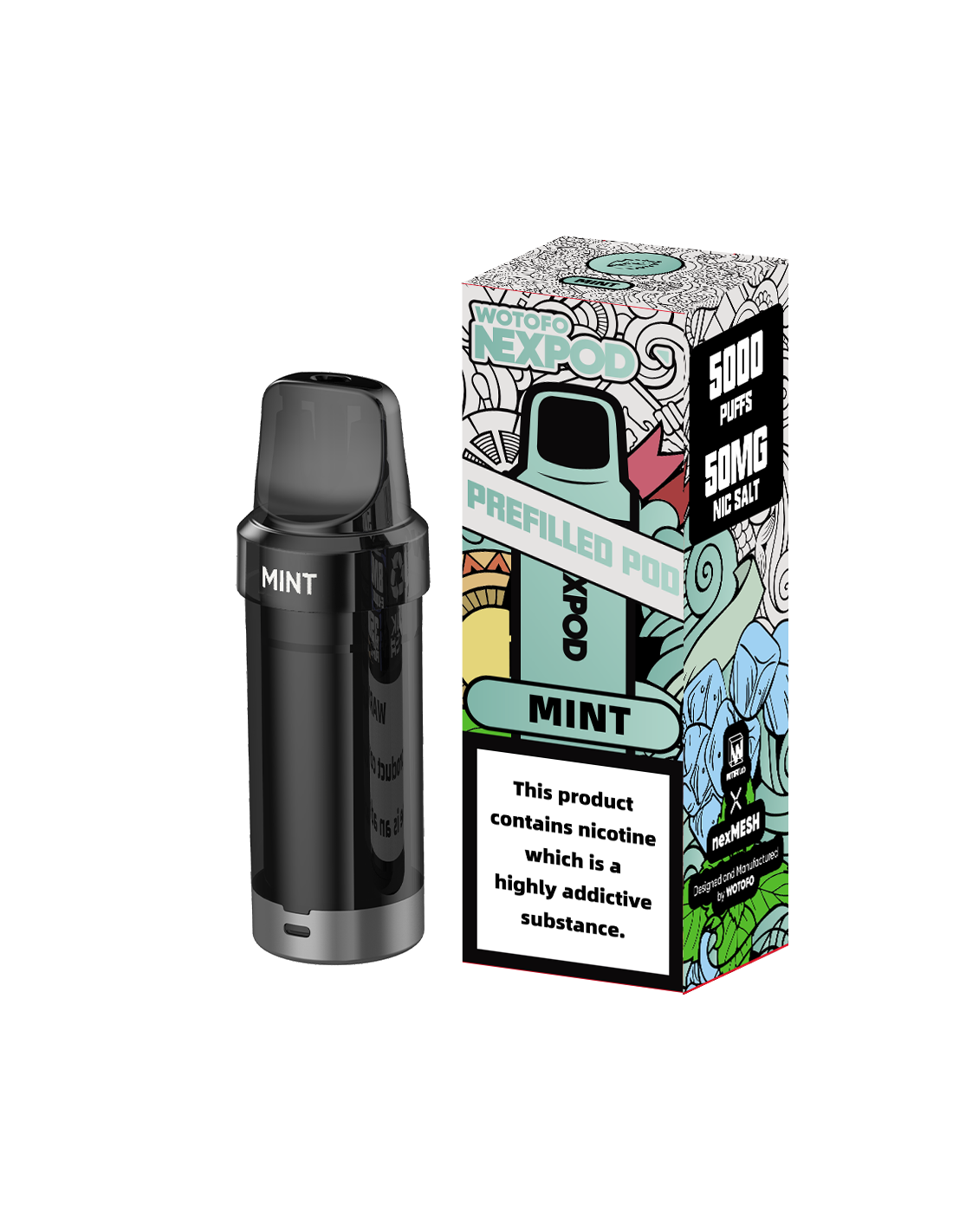 Recarga Nexpod Mint 5000 Puffs
