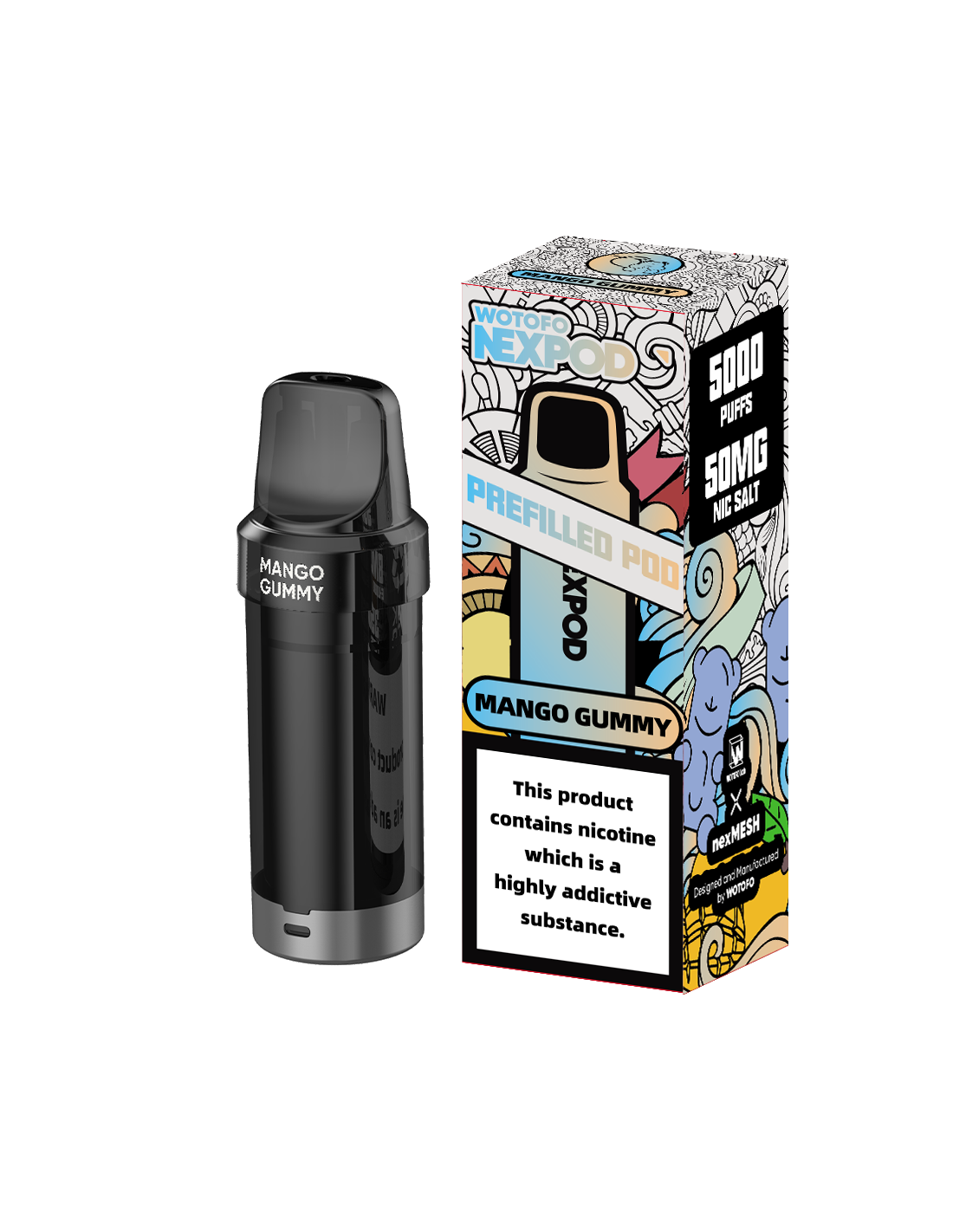 Recarga Nexpod Mango Gummy 5000 Puffs