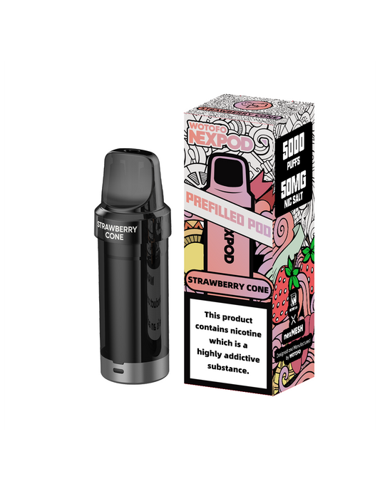 Recarga Nexpod Strawberry Cone 5000 Puffs