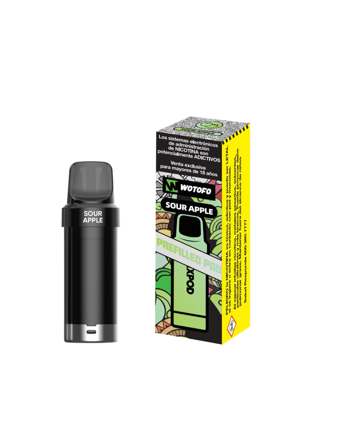 Recarga Nexpod Sour Apple 5000 Puffs