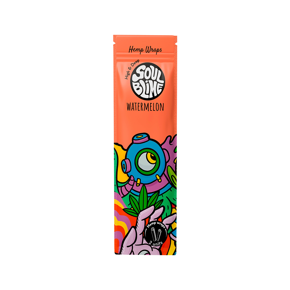 Hemp Wraps Soulblime Tropical Summer – Watermelon & Tropical