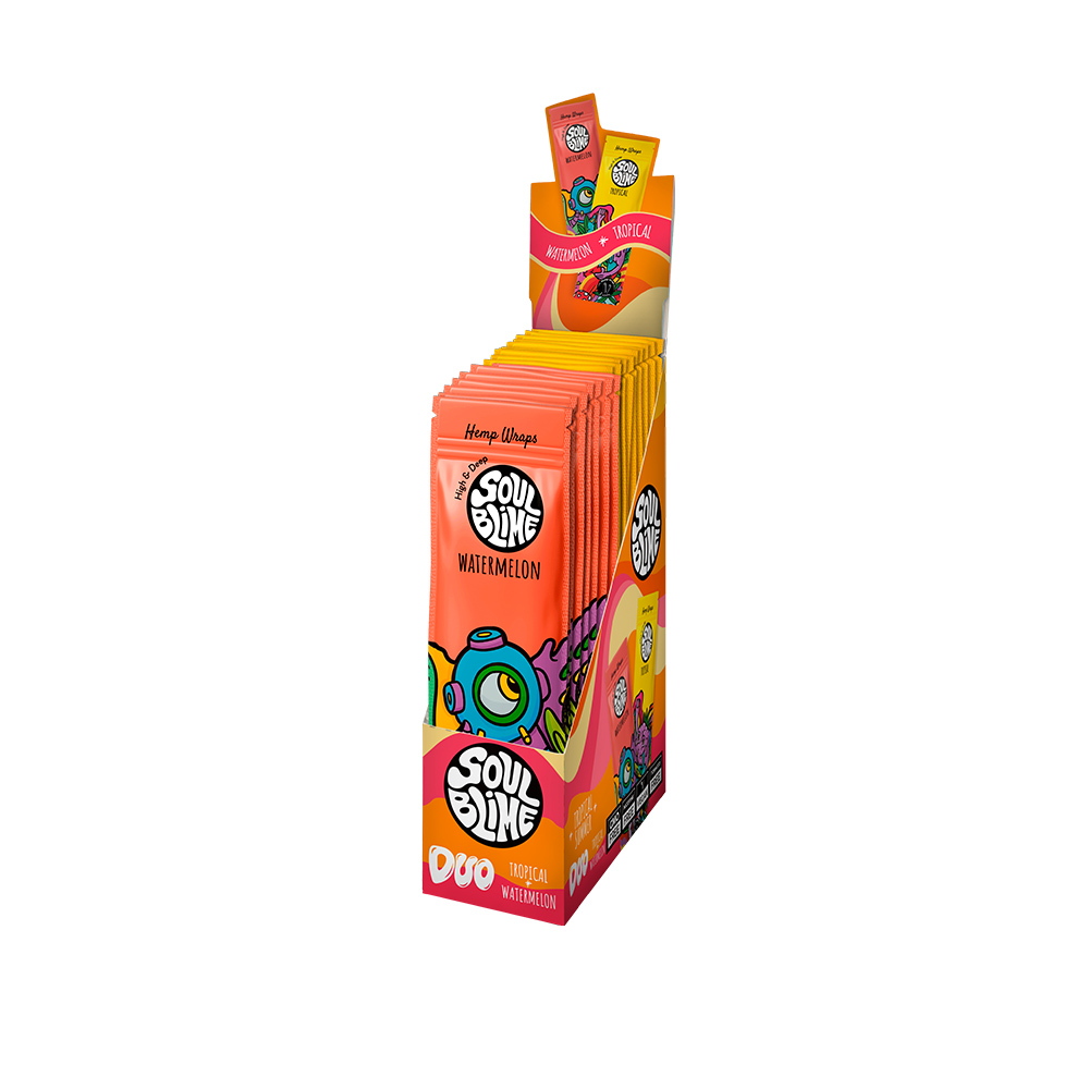 Hemp Wraps Soulblime Tropical Summer – Watermelon & Tropical