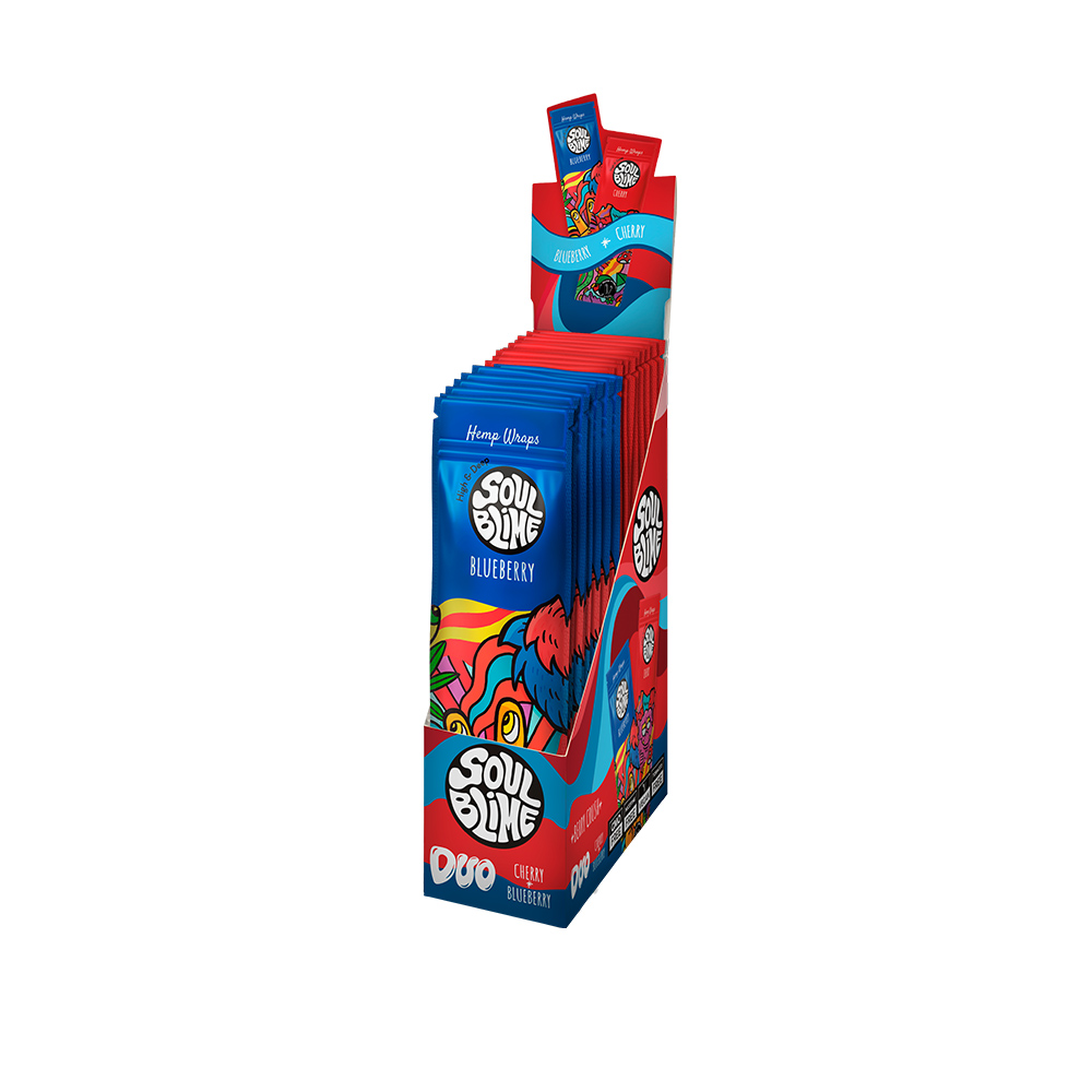 Hemp Wraps Soulblime Berry Crush – Blueberry & Cherry