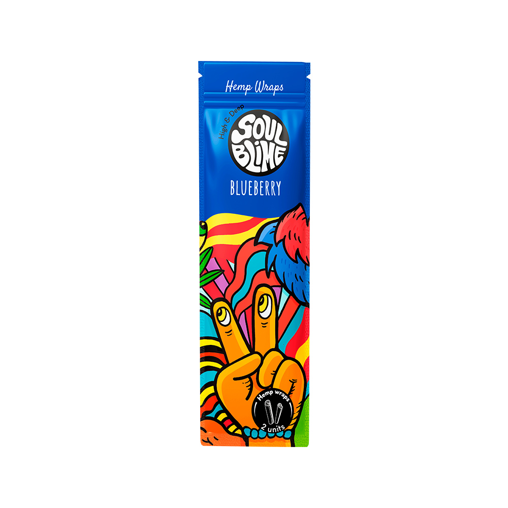 Hemp Wraps Soulblime Berry Crush – Blueberry & Cherry