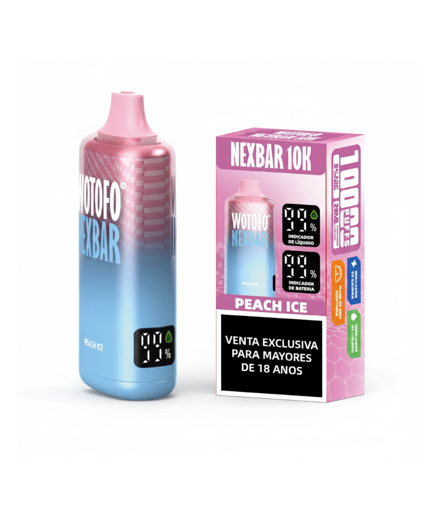 Nexbar Peach Ice cuadrada